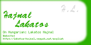 hajnal lakatos business card